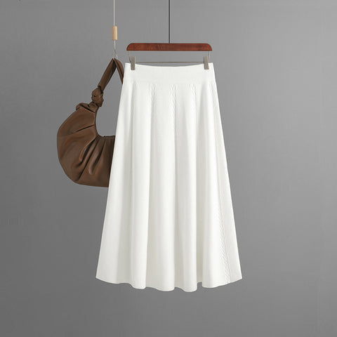 Mid-length Autumn And Winter Knit Skirt