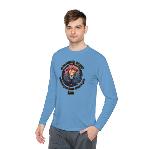 Lightweight Long Sleeve Tee - Leo - Shine brightly, let your spirit inspire those around you