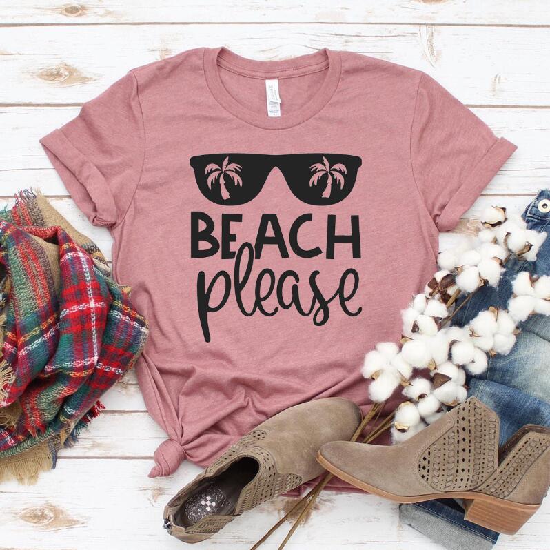 Beach Casual Round Neck Top