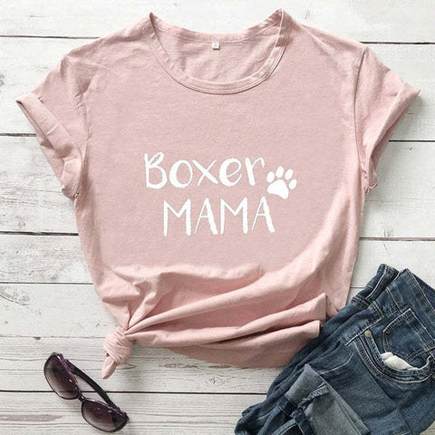 Women's Boxer Mama Short Sleeve Shirt