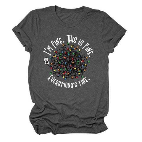 Everything is Fine Short-sleeved T-shirt Top