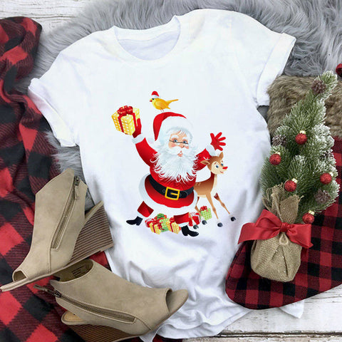 Christmas Cute Reindeer T-shirt