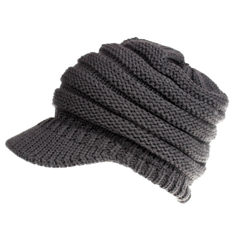 Ponytail Beanie Hats Soft Knit Caps