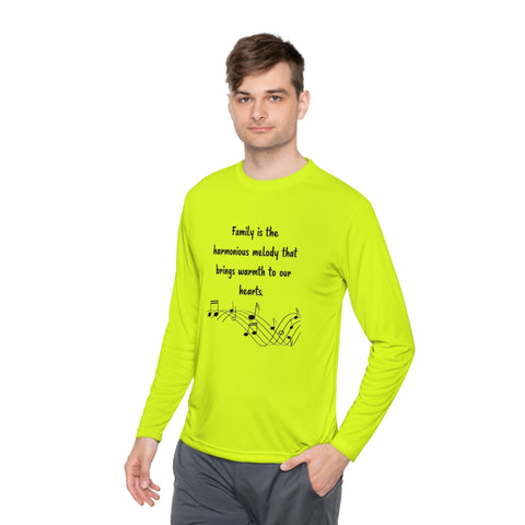 Lightweight Long Sleeve Tee - Family is the harmonious melody that brings warmth to our hearts.