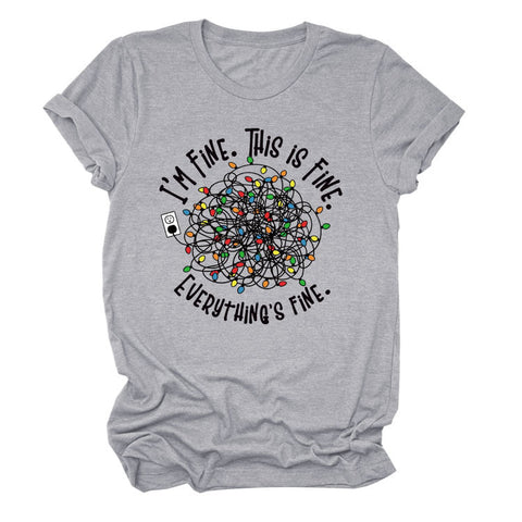 Everything is Fine Short-sleeved T-shirt Top