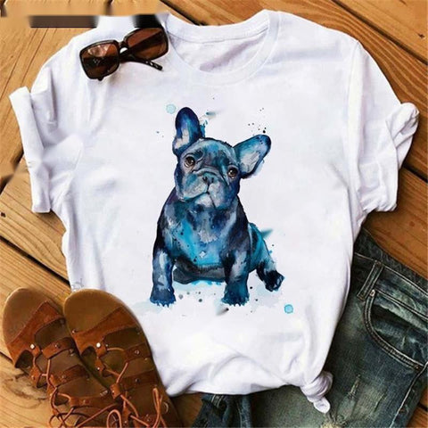 Fashionable Cartoon Dog T-Shirt