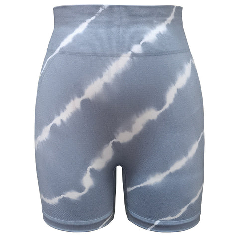 Seamless Tie-dye High Waist Shorts