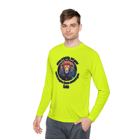 Lightweight Long Sleeve Tee - Leo - Shine brightly, let your spirit inspire those around you