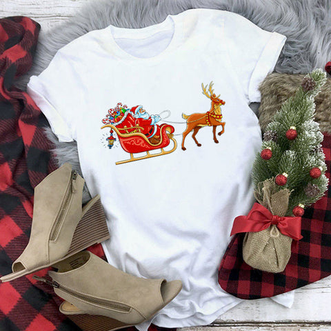 Christmas Cartoon Santa Claus T-Shirt