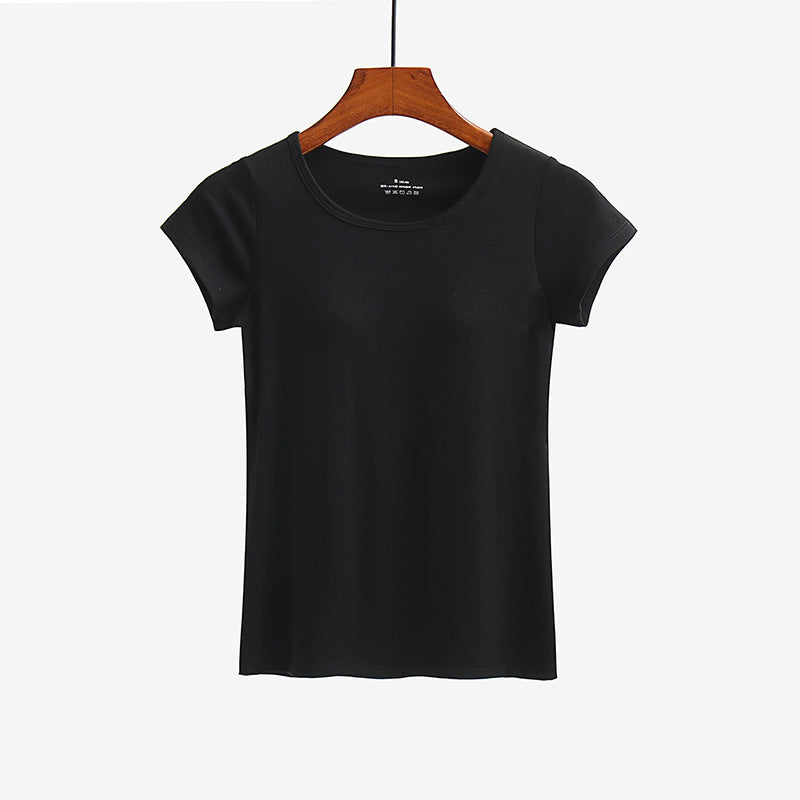 Short-sleeved T-shirt With Bra