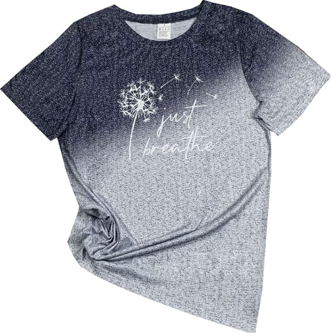 Just Breathe Round Neck T-Shirt