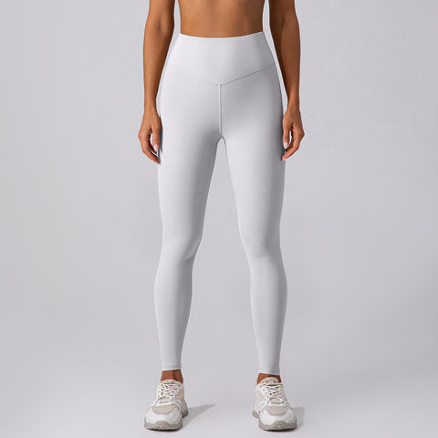 Nude Feel Belly Contracting Hip High Waist Fitness Pants