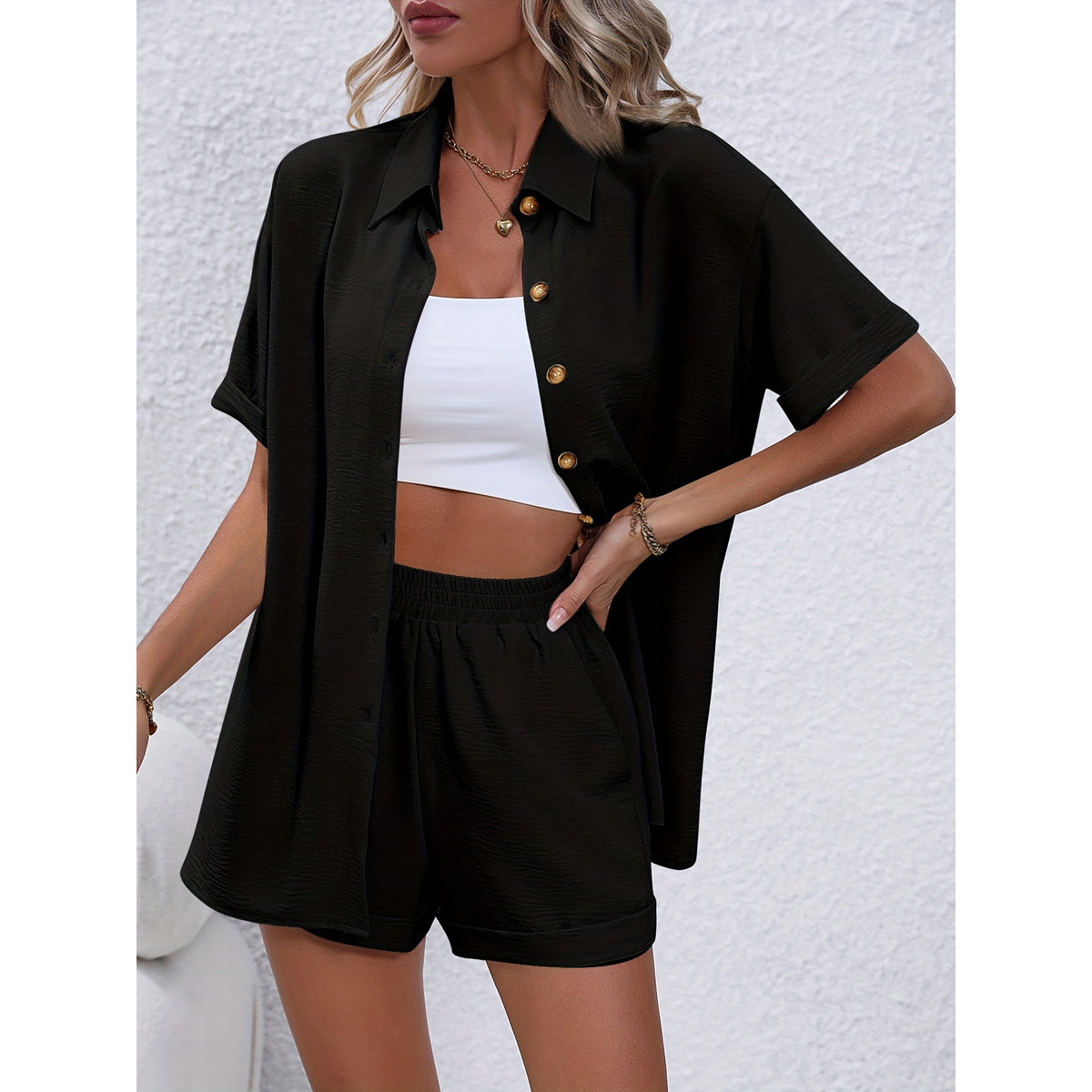 Women's Fashion Shorts & Top - Two Pieces