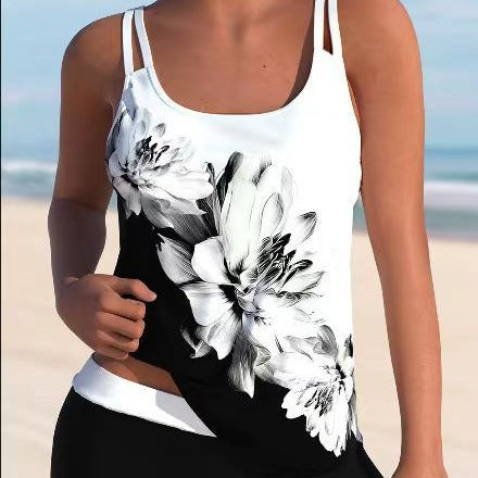 New Split Tankini Swimsuit