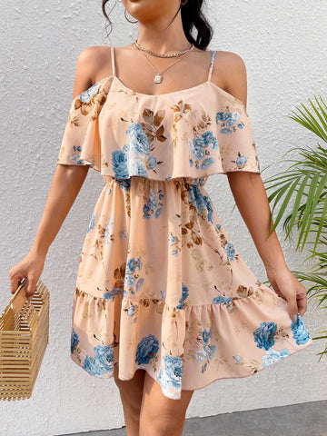 French Romantic Off-shoulder Dress