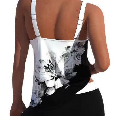 New Split Tankini Swimsuit