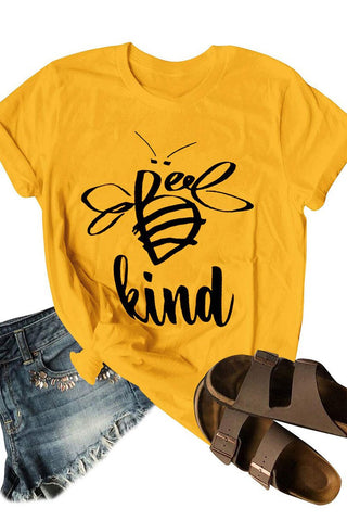 Bee Kind Round Neck Short Sleeve Top