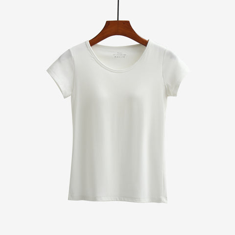 Short-sleeved T-shirt With Bra