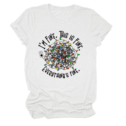 Everything is Fine Short-sleeved T-shirt Top