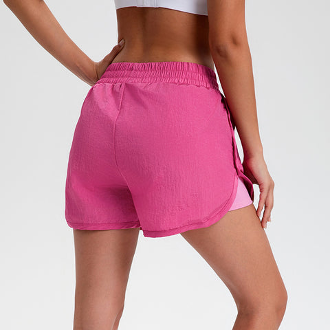 Sweat-absorbent Quick-drying High Waist Sports Shorts For Women