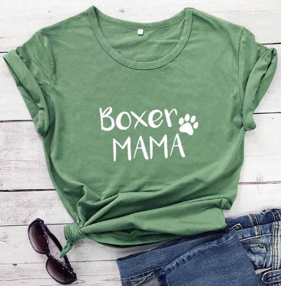 Women's Boxer Mama Short Sleeve Shirt