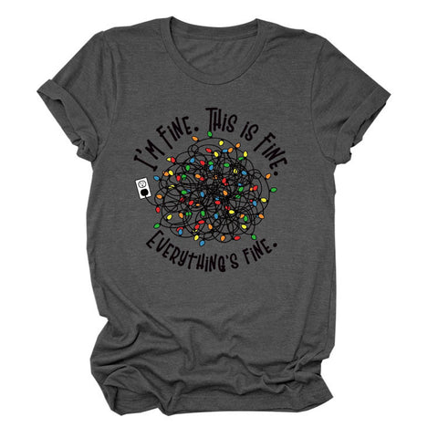 Everything is Fine Short-sleeved T-shirt Top