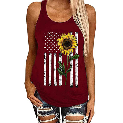 Hot New National Flag Printed T-shirt Tank