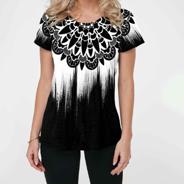 Graphic Print Women's Fashion Top