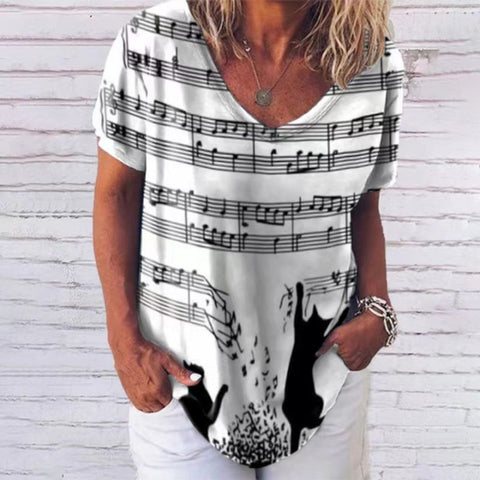 Animal Print Casual Loose Street Trend Top