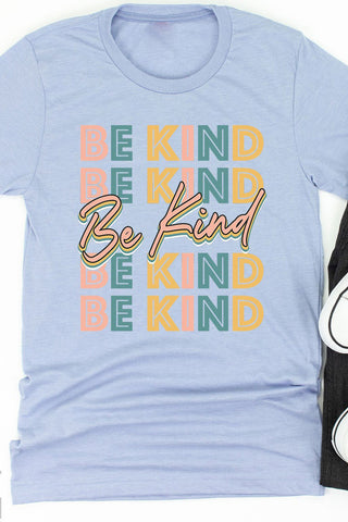 Women's Be Kind 3D Print Short Sleeve T-Shirt Top