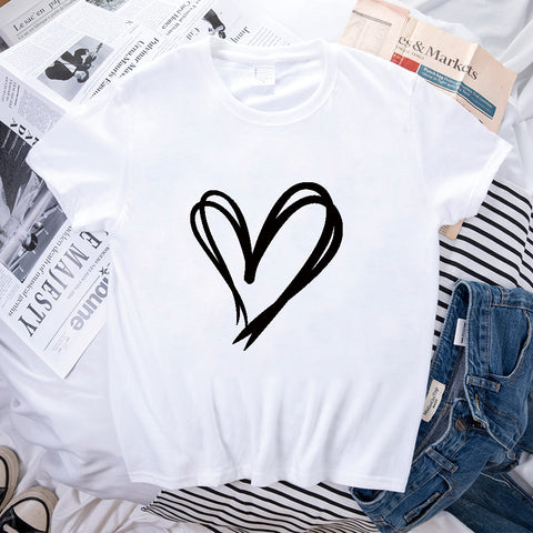 Double Love Loose Short Sleeve Top