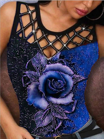 Rose Hollow Fashion Tank