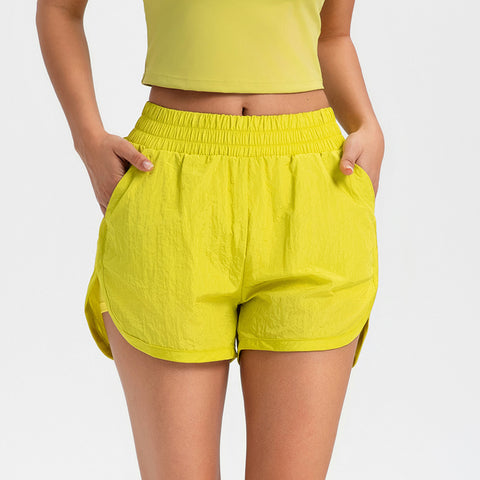 Sweat-absorbent Quick-drying High Waist Sports Shorts For Women