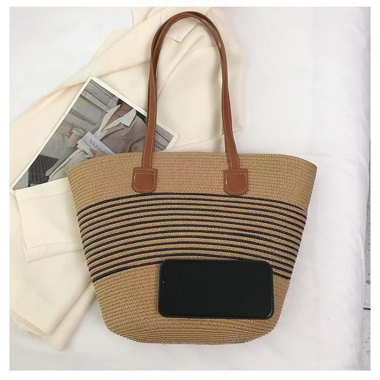 Straw Mori Style Woven Bag