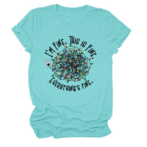 Everything is Fine Short-sleeved T-shirt Top