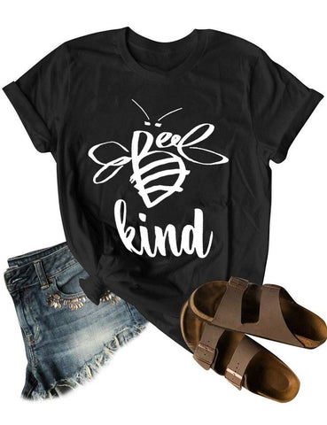 Bee Kind Round Neck Short Sleeve Top