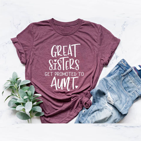 Great Sisters Great Aunt Crew Neck Women T Shirt