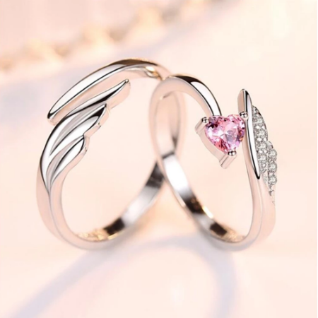 Elegant Heart Diamond Ring