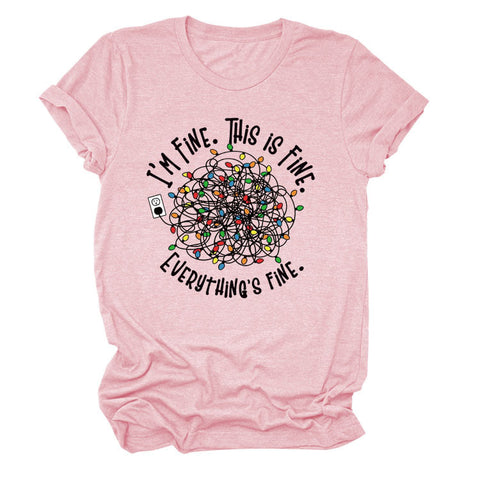 Everything is Fine Short-sleeved T-shirt Top