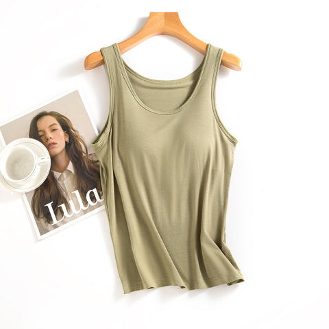 Plus Size Tank with Bra One-piece