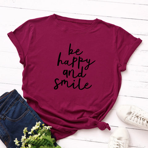 Be Happy And Smile T-Shirt