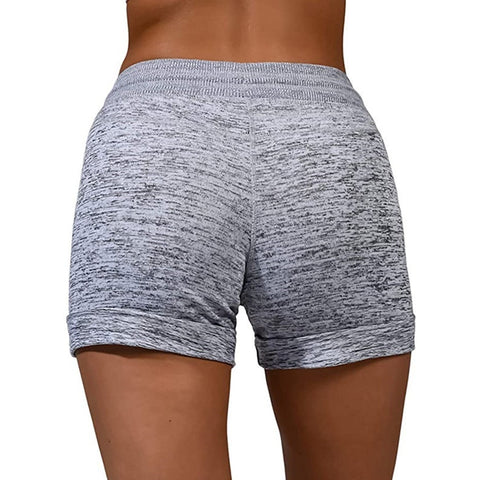 Women Shorts Quick-dry Lace-up Stretch Sports Shorts