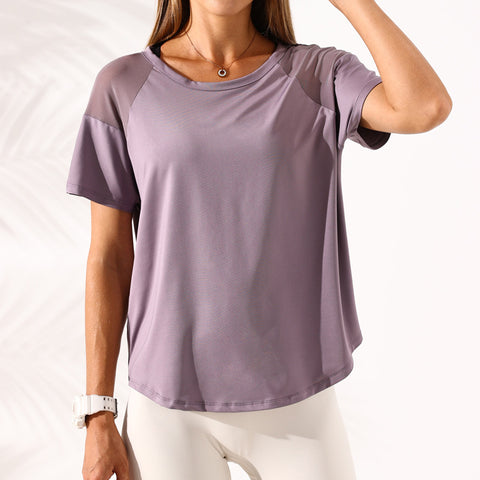 Hollow Mesh Back Women's Top