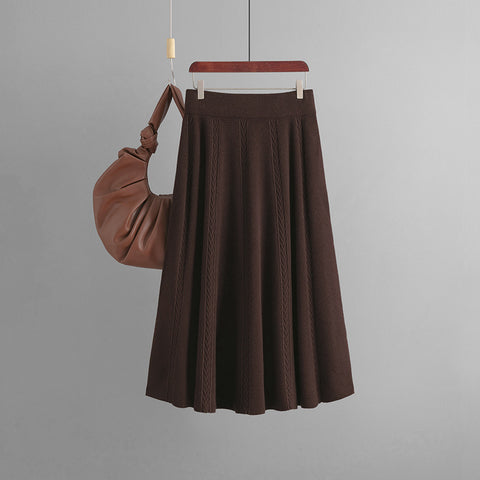 Mid-length Autumn And Winter Knit Skirt