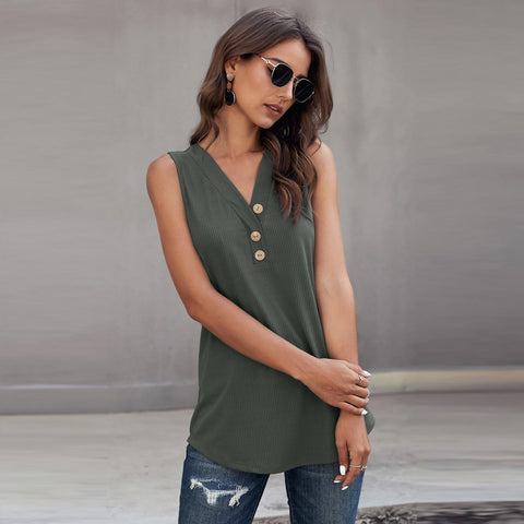 Women's V-Neck Slim Fit Tank Top