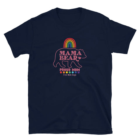 Mama Bear Proud Mom Summer Cotton Short Sleeve T-shirt