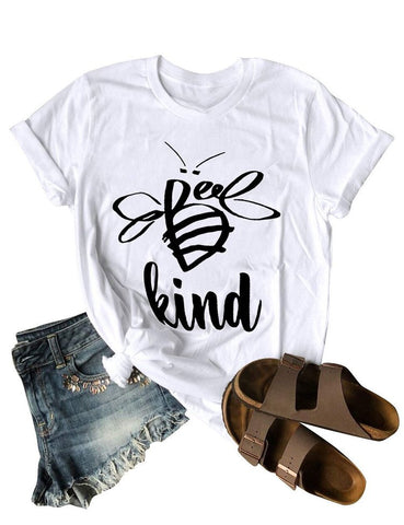 Bee Kind Round Neck Short Sleeve Top